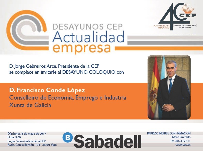 Desayuno CEP con D. Francisco Conde