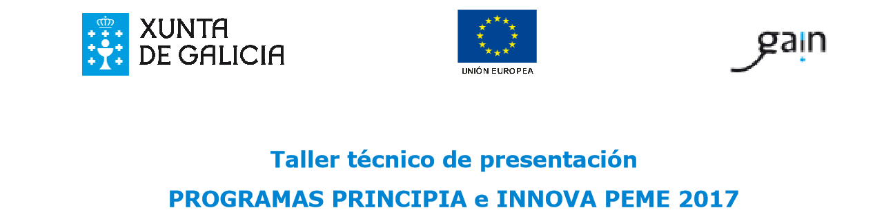 Taller de presentación Programas Principia e Innova Pyme 2017