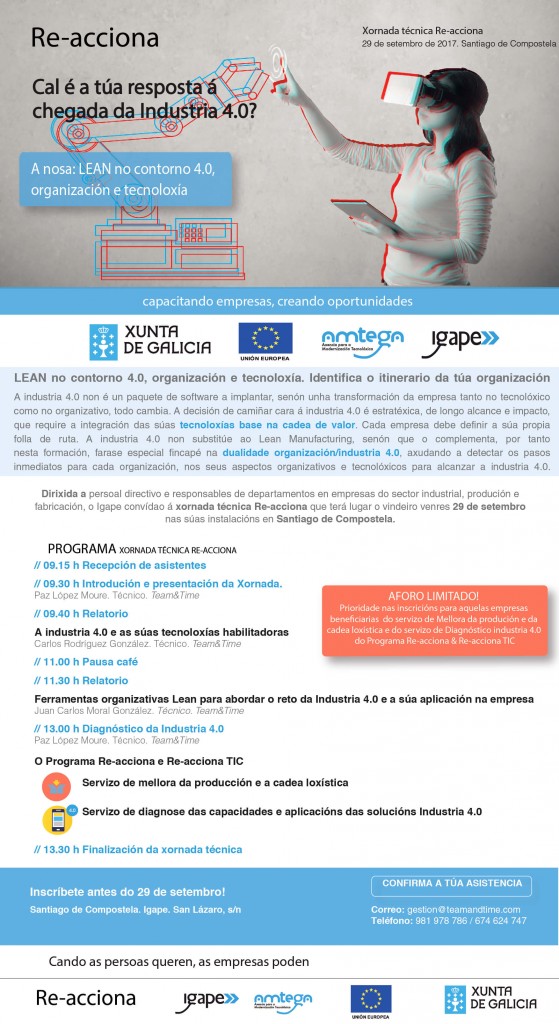 Jornada técnica LEAN en el entorno 4.0, organización y tecnología