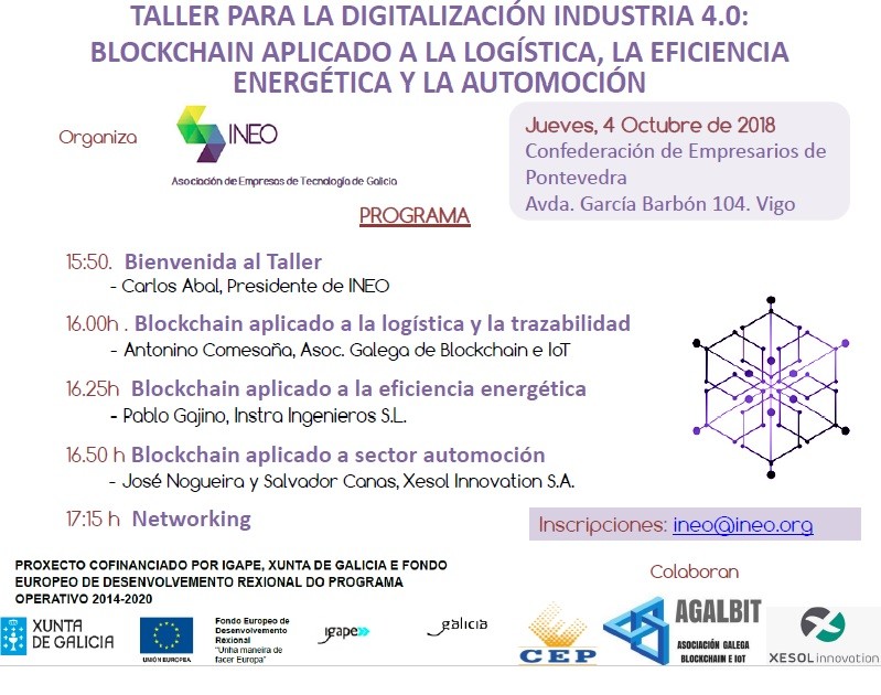 Taller Blockchain aplicado a la logística la eficiencia energética y la automoción