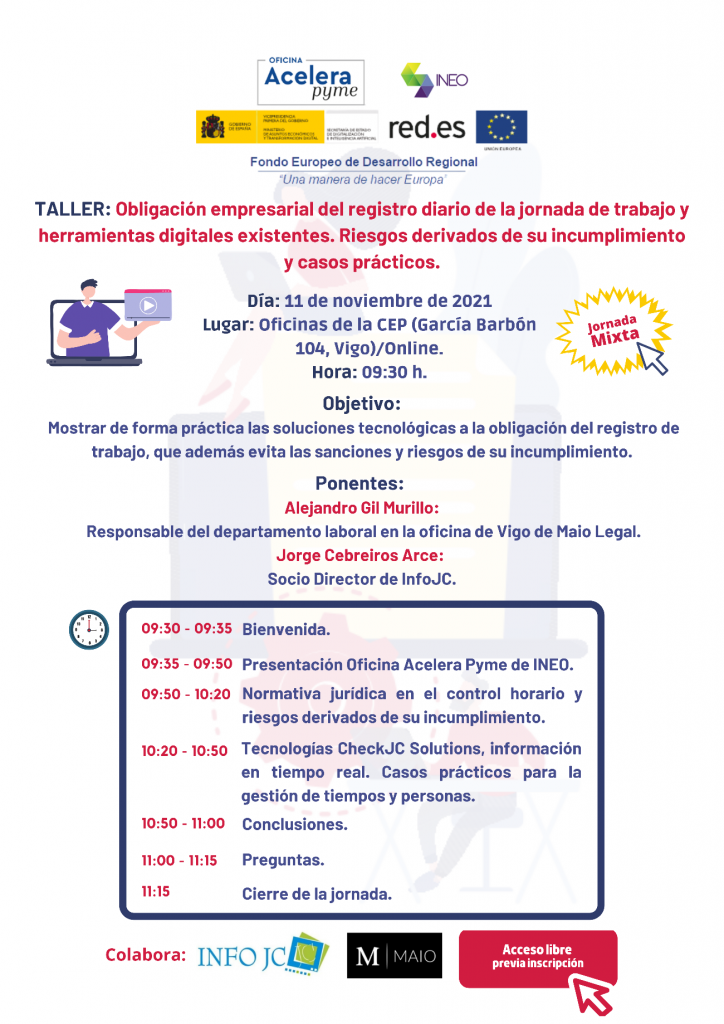 Obligación empresarial del registro diario de la jornada de trabajo y herramientas digitales existentes. Riesgos derivados de su incumplimiento y casos prácticos.