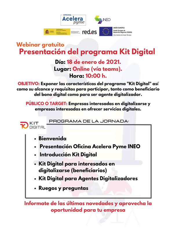 Presentación del programa Kit Digital.