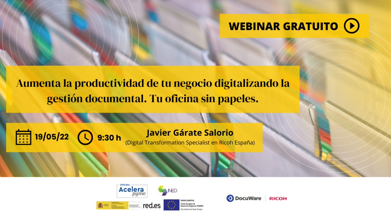 Aumenta la productividad de tu negocio digitalizando la gestión documental. Tu oficina sin papeles.