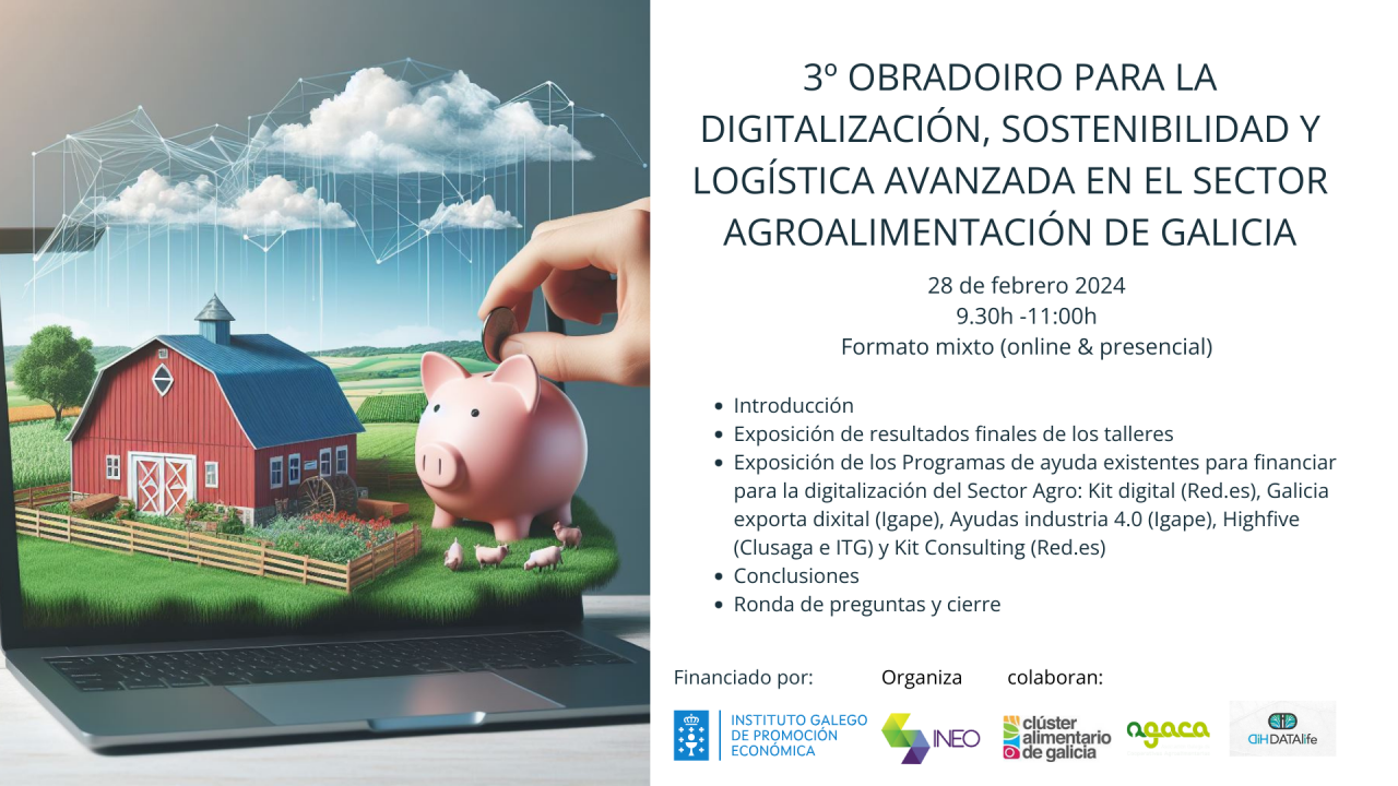 3º Obradoiro para la digitalización del sector agroalimentario